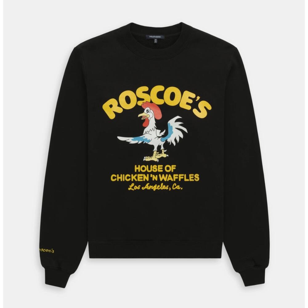 NWT Madhappy Roscoe's Chicken and Waffles Crew Neck Sweater Sz M